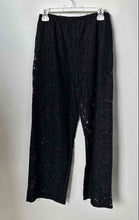 Load image into Gallery viewer, Zara Womens Black Flat Front Elastic Waistband Drawstring Trousers Pants Size M
