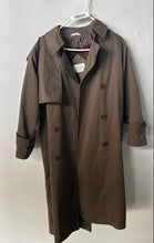 Load image into Gallery viewer, Jennifer Moore Unisex Brown Long Sleeve Double-Breasted Trench Coat Size 10P

