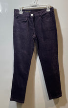 Load image into Gallery viewer, Brooks Brothers Womens Purple Corduroy Straight Leg Trouser Pants Size 4
