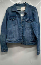 Load image into Gallery viewer, Lucky Brand Womens Blue Denim Long Sleeve Button Front Trucker Jacket Size XL
