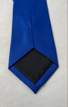 Load image into Gallery viewer, Zenxus Mens Dark Blue Keeper Loop Adjustable Pointed Tie
