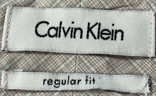 Load image into Gallery viewer, Calvin Klein Mens Multicolor Plaid Printed Cotton Long Sleeve Dress Shirt 15.5
