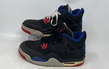 Load image into Gallery viewer, Nike Kids Air Jordan 4 Retro Red Black Blue Lace-Up Sneakers Shoes Size 7Y
