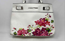 Load image into Gallery viewer, Adrienne Vittadini Womens Multicolor Floral Inner Pockets Satchel Handbag
