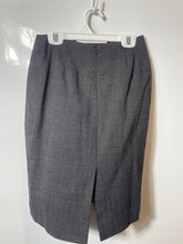 Load image into Gallery viewer, Ann Taylor Loft Womens Black Wool Back Slit Straight &amp; Pencil Skirt Size 2P
