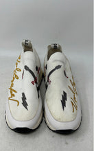 Load image into Gallery viewer, Karl Lagerfeld Womens Miranda White Printed Slip-On Sneaker Shoes Size 6M
