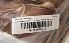 Load image into Gallery viewer, Aldo Womens Reilly Metallic Brown Leather Lace-Up Ankle Combat Boots Size 8.5
