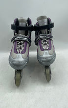 Load image into Gallery viewer, Schwinn Womens ABEC-7 Gray Purple Adjustable Inline Skates Shoes Size 6-7

