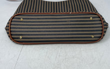 Load image into Gallery viewer, Boots N Bags Womens Brown Black Striped Inner Pockets Shoulder Handbag
