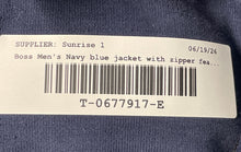 Load image into Gallery viewer, Boss Mens Navy Blue Long Sleeve Mock Neck Pockets Full-Zip Jacket Size XXL
