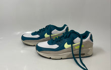 Load image into Gallery viewer, Nike Unisex Kids Air Max 90 Green White Leather Lace-Up Sneaker Shoes Size 5Y
