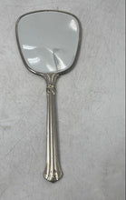 Load image into Gallery viewer, Silver-Tone Metal Ornate Fluted Handles Vanity Set Hand Mirror And Hairbrush
