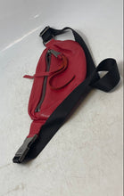 Load image into Gallery viewer, Aimee Kestenberg Womens Red Leather Outer Pocket Adjustable Strap Belt Bag
