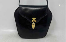 Load image into Gallery viewer, Susan Gail Womens Black Pebbled Leather Single Strap Small Crossbody Bag

