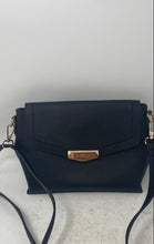 Load image into Gallery viewer, D. Kelly Womens Black Adjustable Strap Inner Pockets Shoulder Crossbody Bag
