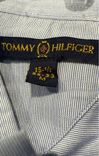 Load image into Gallery viewer, Tommy Hilfiger Mens Light Blue 100% Cotton Long Sleeve Dress Shirt Size M
