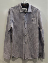 Load image into Gallery viewer, Ted Baker London Mens Purple Geometric Circle Cotton Button-Up Shirt No Size
