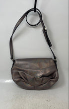 Load image into Gallery viewer, Juicy Couture Womens Brown Metallic Faux Leather Magnetic Flap Crossbody Bag
