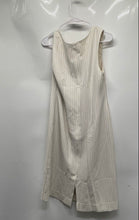 Load image into Gallery viewer, Banana Republic Womens Ivory Striped Sleeveless Back Zip Sheath Dress Size 10
