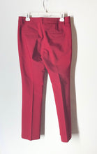 Load image into Gallery viewer, Express Womens Editor Red Flat Front Pockets Straight Leg Dress Pants Size 6
