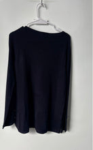 Load image into Gallery viewer, Calvin Klein Womens Blue Round Neck Knitted Pullover Sweater Size Medium

