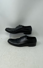 Load image into Gallery viewer, Hugo Boss Mens Black Leather Square Toe Lace-Up Oxford Dress Shoes Size 11
