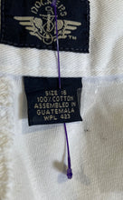 Load image into Gallery viewer, Dockers Womens White Flat Front Straight Leg Pockets Casual Chino Pants Size 16
