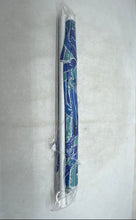 Load image into Gallery viewer, Bluewater Beach Blue Green Wave Print Portable Adjustable Height 6 FT. Umbrella
