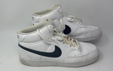 Load image into Gallery viewer, Nike Mens Court Vision Mid White Leather Lace-Up Sneakers Shoes Size 13
