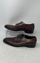 Load image into Gallery viewer, Gifennse Mens Brown Leather Square Toe Lace-Up Derby Dress Shoes Size 11
