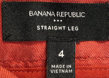 Load image into Gallery viewer, Banana Republic Womens Dark Rose Straight Leg Trouser Pants Size 4
