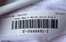Load image into Gallery viewer, Boss Mens White Short Sleeve Collared Golf Polo Shirt Size Large
