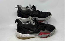 Load image into Gallery viewer, Nike Mens Jordan Zoom 92 Black Gray Leather Lace-Up Basketball Shoes Size 9
