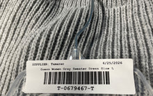 Load image into Gallery viewer, Guess Womens Gray Long Sleeve Belted Cable-Knit Sweater Dress Size Large
