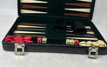 Load image into Gallery viewer, Folding Backgammon Casino Portable Briefcase Traditional Game Set
