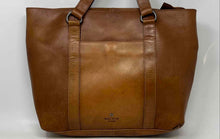 Load image into Gallery viewer, Wild West Los Angeles Womens Brown Leather Double Handles Outer Pockets Tote Bag
