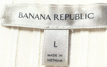 Load image into Gallery viewer, Banana Republic Womens Off-White Sleeveless Cowl Neck Ribbed Tank Top Size L
