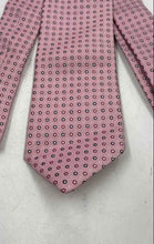 Load image into Gallery viewer, Hugo Boss Mens Multicolor Geometric Print Silk Adjustable Long Designer Tie
