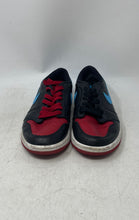 Load image into Gallery viewer, Nike Womens Air Jordan 1 Retro Low OG Black Blue Red Sneaker Shoes Size 8
