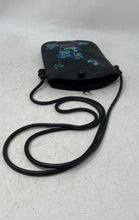 Load image into Gallery viewer, Unbranded Womens Black Blue Floral Chinese Inner Pockets Phone Crossbody Bag
