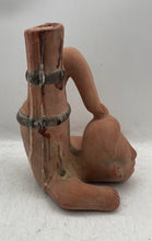 Load image into Gallery viewer, Clay Terracotta Water Jug Man Collectible Pottery Repro 11 Inch Inah Mexico
