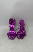 Load image into Gallery viewer, Schutz Womens Vikki Purple Tie Stiletto Heel Strappy Sandals Size 8.5B
