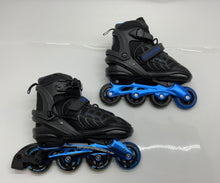 Load image into Gallery viewer, Schwinn Unisex ABEC 7 Black Blue Adjustable Inline Skate Size 8-9.5
