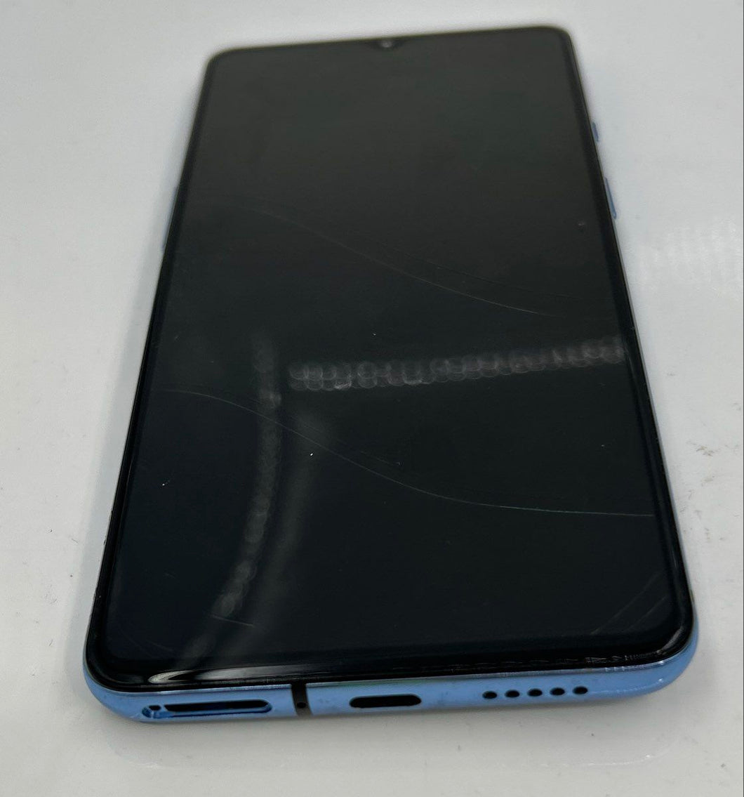 OnePlus 7T HD1907 Blue Smartphone Nonfunctional For Parts Or Repair