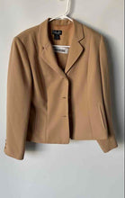 Load image into Gallery viewer, Rafaella Womens Brown Long Sleeve Notch Lapel Three-Button Blazer Jacket Sz 14P
