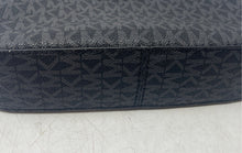 Load image into Gallery viewer, Michael Kors Womens Jet Set Black Monogram Print Leather Shoulder Crossbody Bag
