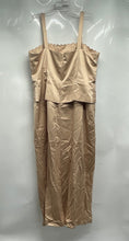 Load image into Gallery viewer, Nina Nischelle Womens Beige Satin Sleeveless Back Zip Shift Dress Size 20
