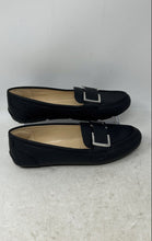 Load image into Gallery viewer, Calvin Klein Womens Lydia Black Leather Round Toe Slip-On Loafer Shoes Size 7
