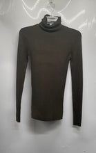 Load image into Gallery viewer, Express Womens Dark Green Long Sleeve Turtleneck Ribbed Pullover Sweater Size M
