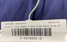 Load image into Gallery viewer, Stizzoli Italy Womens Navy Blue Flat Front Straight Leg Dress Pants Size 54
